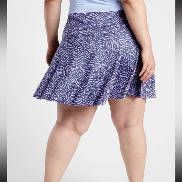 Athleta Ace Printed Tennis Skort in Fiji Medieval Violet Purple Size 2X - Picture 2 of 12